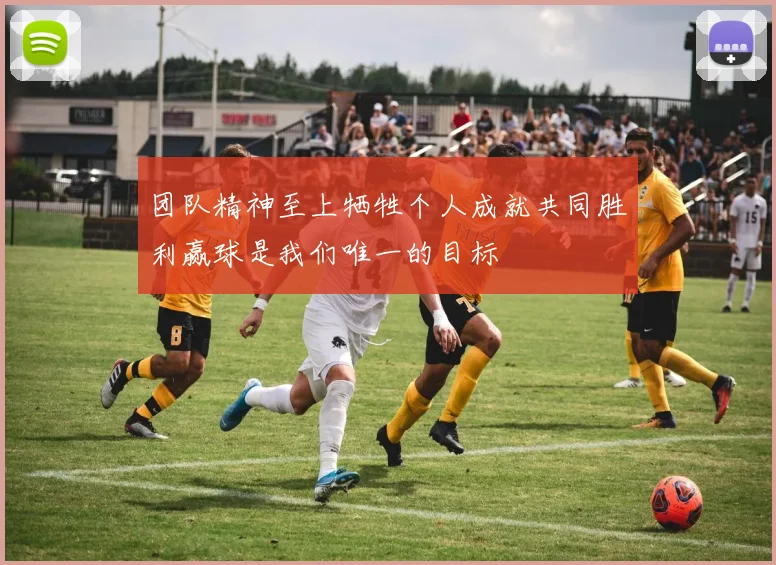 团队精神至上牺牲个人成就共同胜利赢球是我们唯一的目标